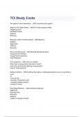 TCI Study Cards Questions with completed Answers 2024( A+ GRADED 100% VERIFIED).