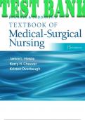 TEST BANK for Brunner & Suddarth's Textbook of Medical-Surgical Nursing 15th Edition by  Janice L 