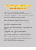 Wildland firefighting S-190 study guide 2024 with complete solution