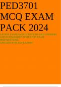 PED3701 MCQ EXAM PACK 2024 