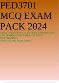 PED3701 MCQ EXAM PACK 2024 