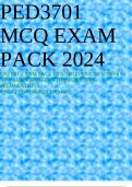 PED3701 MCQ EXAM PACK 2024 