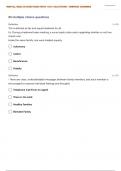 NR 326 MENTAL HEALTH NURSING QUESTIONS WITH 100% CORRECT ANSWERS| GRADED A+