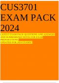 CUS3701 EXAM PACK 2024