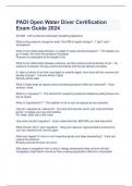  PADI Open Water Diver Certification Exam Guide 2024 