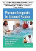 TEST BANK FOR PHARMACOTHERAPEUTICS FOR ADVANCED PRACTICE A PRACTICAL APPROACH 5TH EDITION | ALL CHAPTERS COVERED | LATEST UPDATE