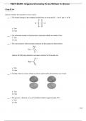 Test Bank Organic Chemistry 9th Edition by William H. Brown