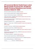 ATI proctored Mental Health Exam Latest Mental Health Proctored ATI, ATI Mental Health Proctored Questions and Correct Answers Rated A+ 2024