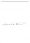 Test Bank - Health Promotion Throughout the Life Span, 8th Edition (Edelman, 2014), Chapter 1-25 | All Chapters