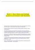   Block 2 - Navy History and Heritage questions and answers well illustrated.