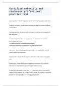 Certified materials and resources professional practice test