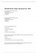 NR 602 Week 3 Quiz Advanced test  2024