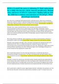 HESI 4 Exam/If the nurse is initiating IV fluid replacement for a child who has dry, sticky mucous membranes, flushed skin, and fever of 103.6 F. Laboratory finding indicate that the child has a sodium concentration of 156 mEq/L. What physiologic mechanis