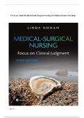 Test Bank for Adult Health Medical-Surgical Nursing, 3rd Edition by Honan
