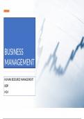 BUSINESS MANAGEMENT IB HRM NOTES