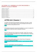 ALL LETRS UNIT 2 SESSIONS 1-8 LATEST 2024 GRADED A+ SESSION 1,2,3,4,5,6,7,8 VERIFIED