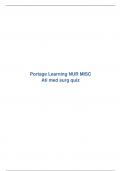 Portage Learning NUR MISC Ati med surg quiz 28 questions with answers