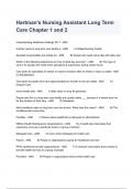 Hartman's Nursing Assistant Long Term Care Chapter 1 and 2