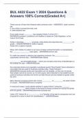 BUL 4422 Exam 1 2024 Questions & Answers 100% Correct(Graded A+)