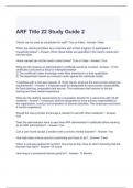 ARF Title 22 Study Guide 2 with complete solutions