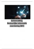 Bestuurlijke informatie  voorziening samenvatting