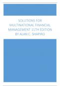 Solutions For Multinational Financial Management 11th Edition by Alan C. Shapiro.docx