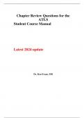 Chapter Review Questions for the ATLS Student Course Manual Latest 2024 update