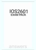 IOS2601 EXAM PACK