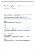 PN Nursing Care of Children Practice B with NGN 2023