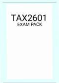 TAX2601 EXAM PACK