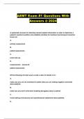 AEMT Exam #1 Questions With Answers @ 2024