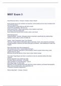 MIST Exam 3 Questions and Answers -Graded A