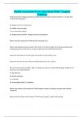 Health Assessment Neuro Questions With Complete Solutions