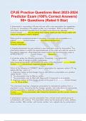 CPJE Practice Questions Best  Predictor Exam (100% Correct Answers) 90+ Questions (Rated 5 Star)