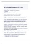 ABMDI Board Certification Exam with Verified Answers