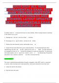 2023 2024 ALL HESI FUNDAMENTALS EXAM TEST BANK UPDATED QUESTION & Answers A+