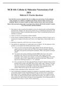 MCB 160  Cellular & Molecular Neuroscience Fall 2024 Midterm #1 Practice Questions 