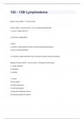 152 - 12B Lymphedema question n answers graded A+