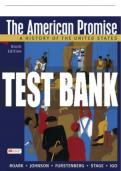 Test Bank For The American Promise, Combined Edition - Ninth Edition ©2023 All Chapters - 9781319480929