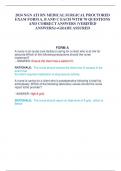 NGN ATI RN MEDICAL SURGICAL PROCTORED EXAM FORM A, B AND C EACH WITH 70 QUESTIONS AND CORRECT ANSWERS (VERIFIED ANSWERS)/+GRADE ASSURED 