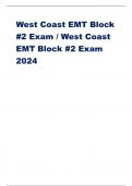 West Coast EMT Block #2 Exam 2023