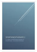 Sportkinesitherapie 1 - alles (hoorcolleges + praktijklessen)