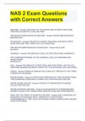 Bundle For NAS 2 Exam 2 Questions with Correct Answers