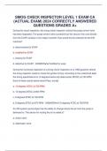 Smog Check Inspector EXAM CA (ACTUAL EXAM) 2024 CORRECTLY ANSWERED QUESTIONS GRADED A+
