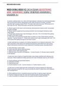 MED SURG HESI V2 2024 EXAM (QUESTIONS  AND ANSWERS) 100% VERIFIED ANSWERS |  GRADED A+