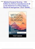  Medical-Surgical Nursing - 10th Edition by Donna D Ignatavicius & M Linda Workman & Cherie Rebar & Nicole M Heimgartner (TEST BANK)