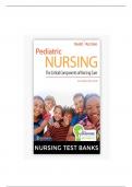 Test Bank Pediatric Nursing Critical Components of Nursing Care 2nd Edition Rudd