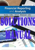 SOLUTIONS MANAUAL for Financial Reporting and Analysis, 8th Edition. By Revsine, Collins, Johnson, Mittelstaedt and Soffer. ISBN13: 9781260247848. (All 20 Chapters). (INCLUDES the INSTRUCTOR MANUAL)