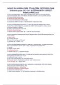 ATI RN NURSING CARE OF CHILDREN NUR 212 PROCTRED EXAM A&A GUARANTEED SUCCESS LATEST UPDATE 2022/2023 HIGHLY RATED A+ SCORE