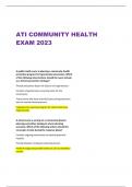 ATI COMMUNITY HEALTH EXAM 2023/2024